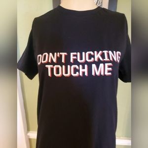 Warning. Simply put. Black Tee